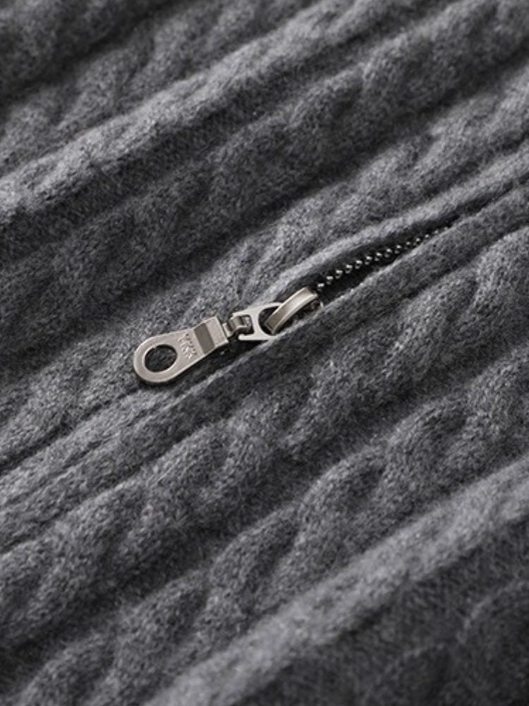Silas - Zip-up Cashmere Cardigan | The Cashmere Studio