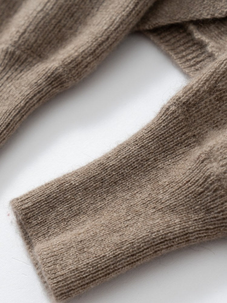 Ralynne - Cropped V-Neck Cashmere Cardigan