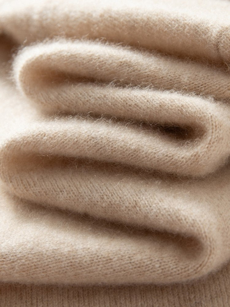 Sarevia - Drawstring Hooded Cashmere Sweater