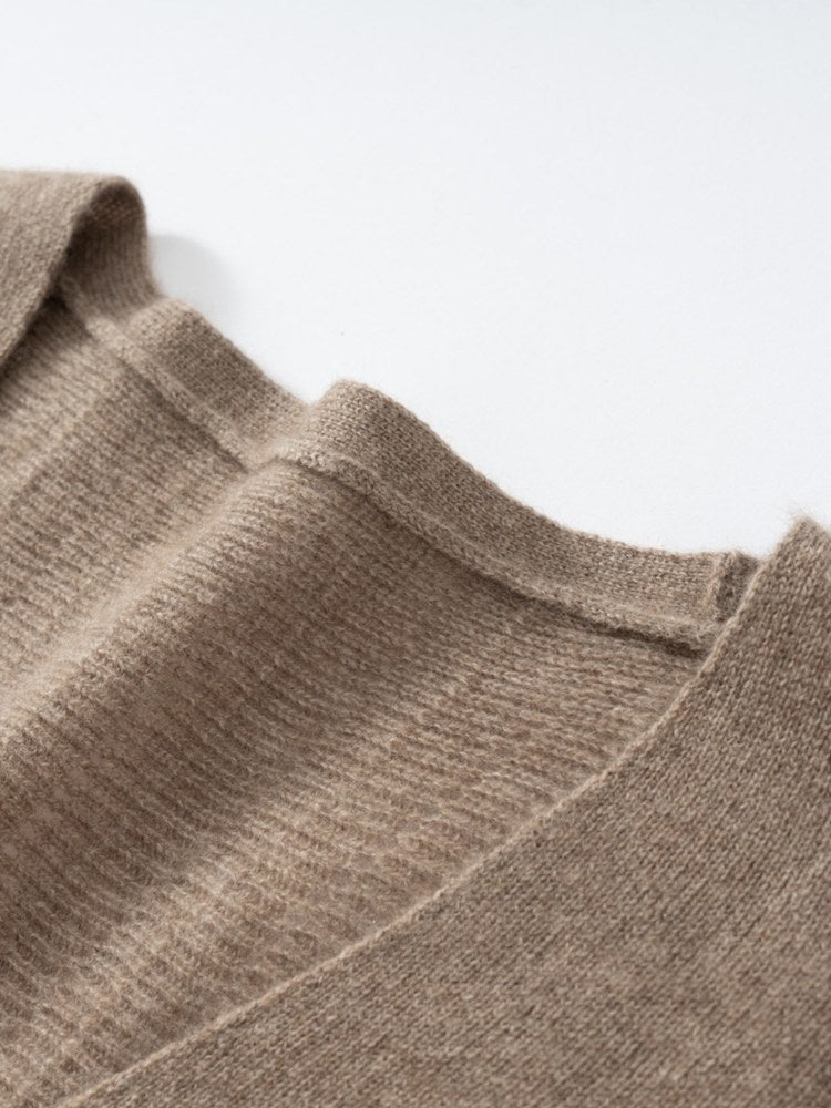 Ralynne - Cropped V-Neck Cashmere Cardigan