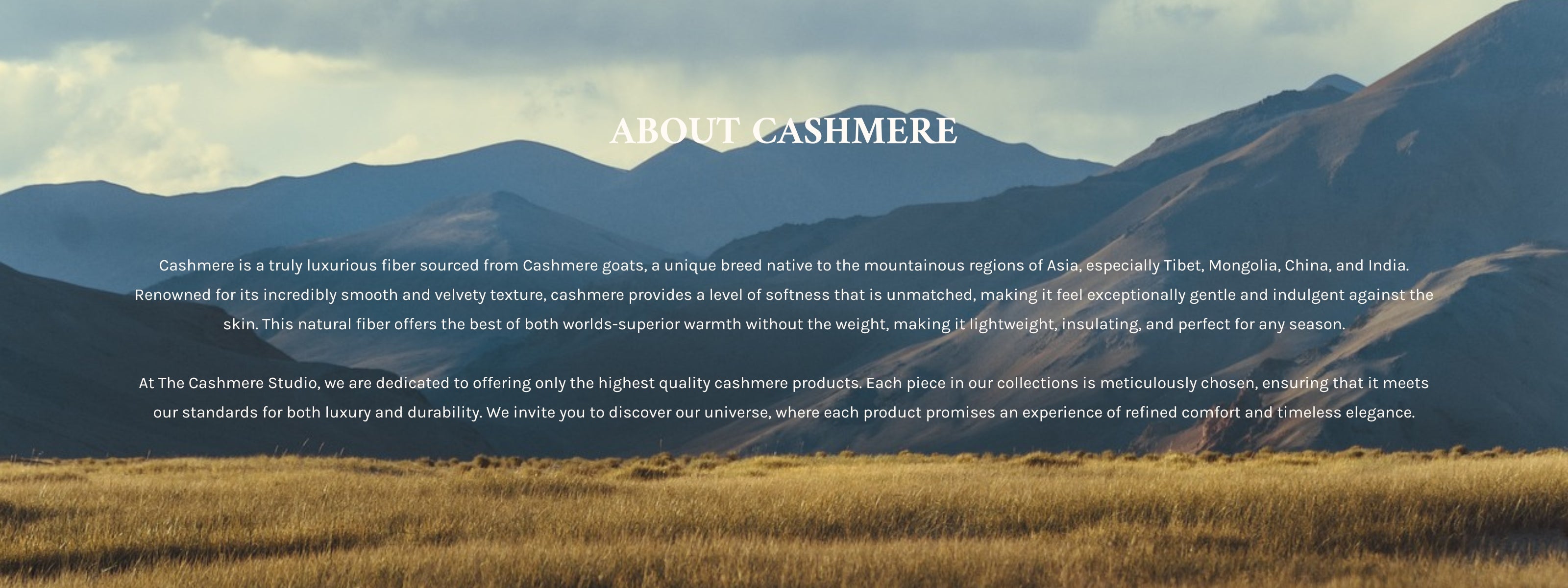 About Cashmere | The Cashmere Studio