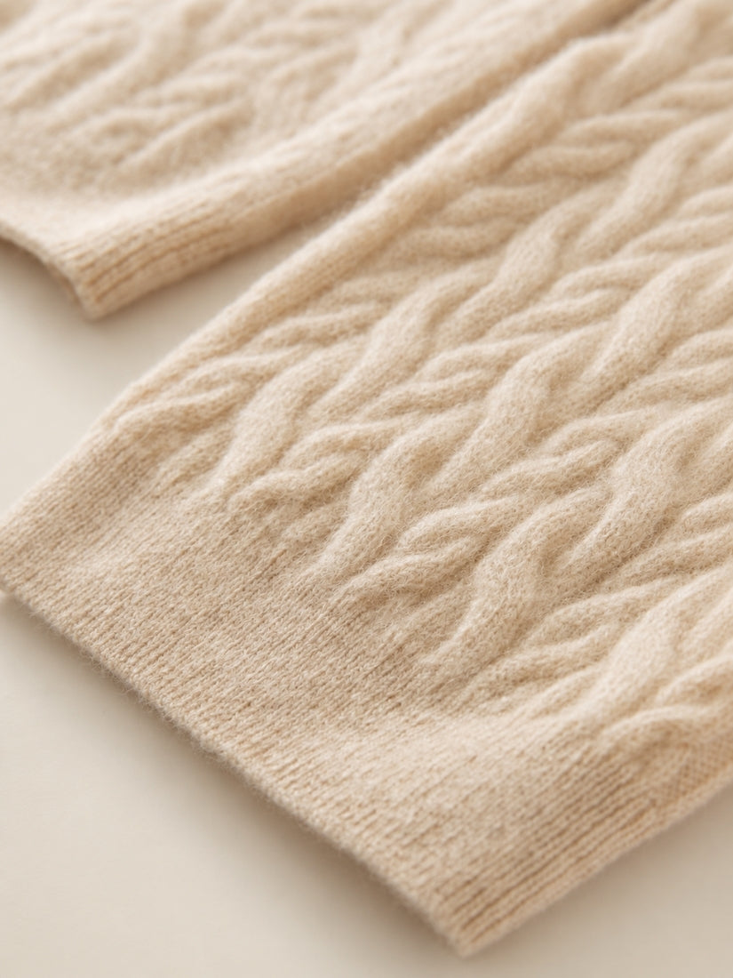 Amirelle — Cable-Knit Cashmere Sweater | The Cashmere Studio