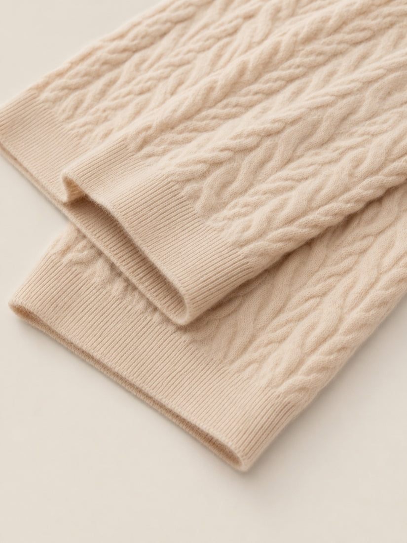 Amirelle — Cable-Knit Cashmere Sweater | The Cashmere Studio