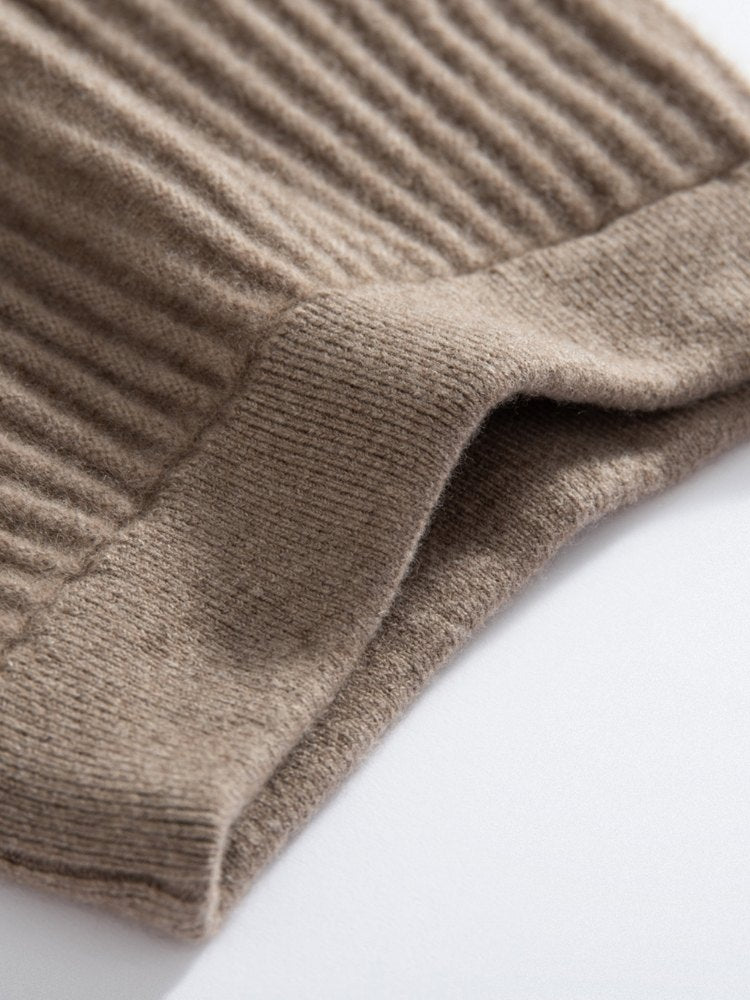 Amivelle - Ribbed Cashmere Skirt | The Cashmere Studio