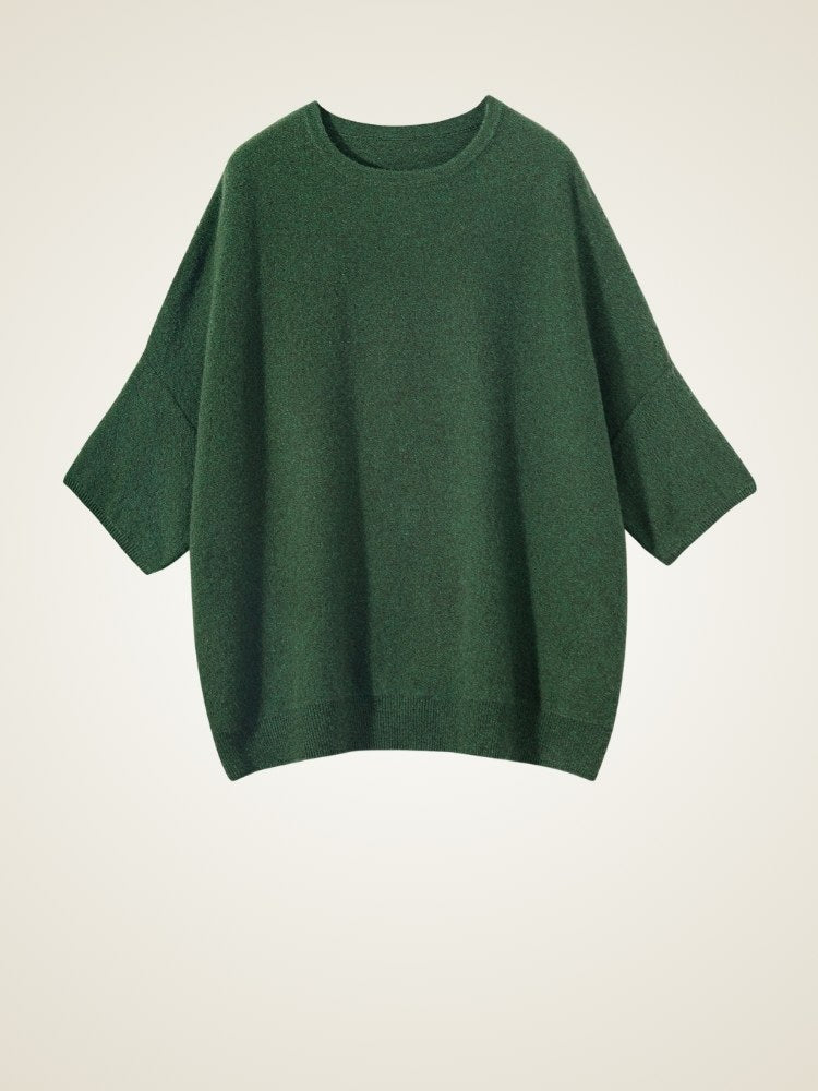 Anveria - Short-Sleeve Cashmere Sweater | The Cashmere Studio