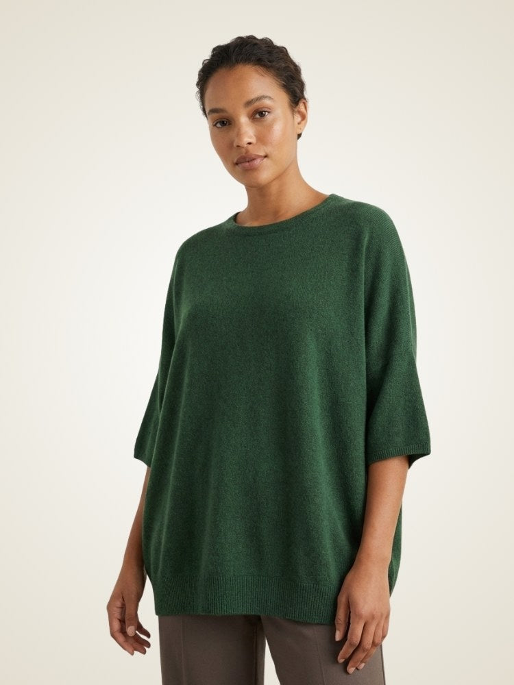 Anveria - Short-Sleeve Cashmere Sweater | The Cashmere Studio