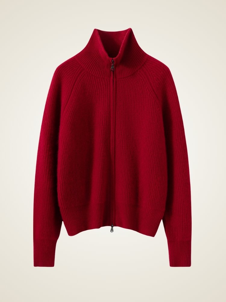 Lirendria - Ribbed Cashmere Cardigan | The Cashmere Studio