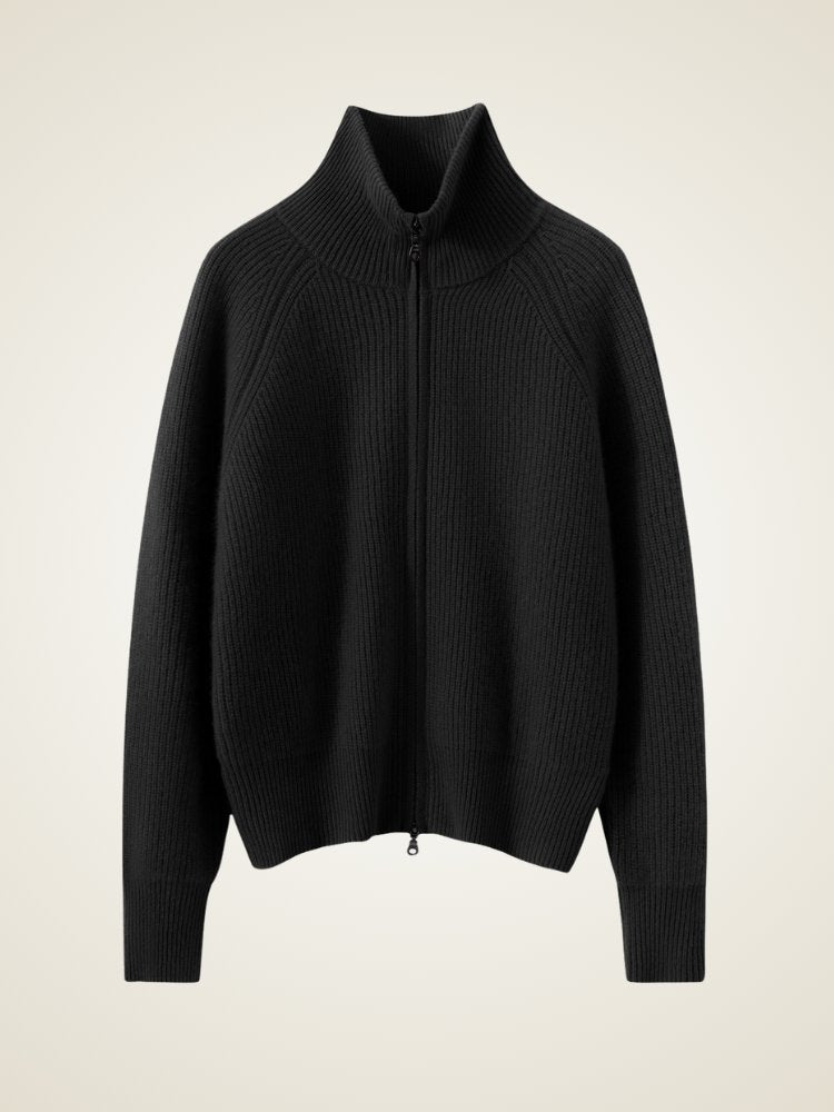 Lirendria - Ribbed Cashmere Cardigan | The Cashmere Studio