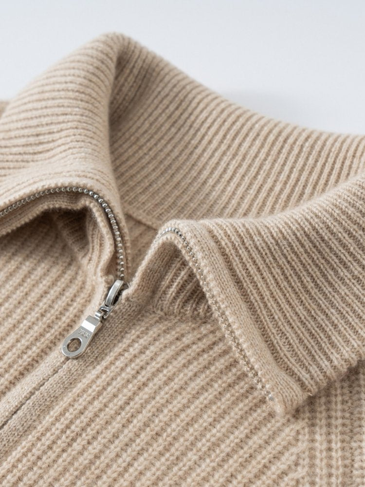 Lirendria - Ribbed Cashmere Cardigan | The Cashmere Studio