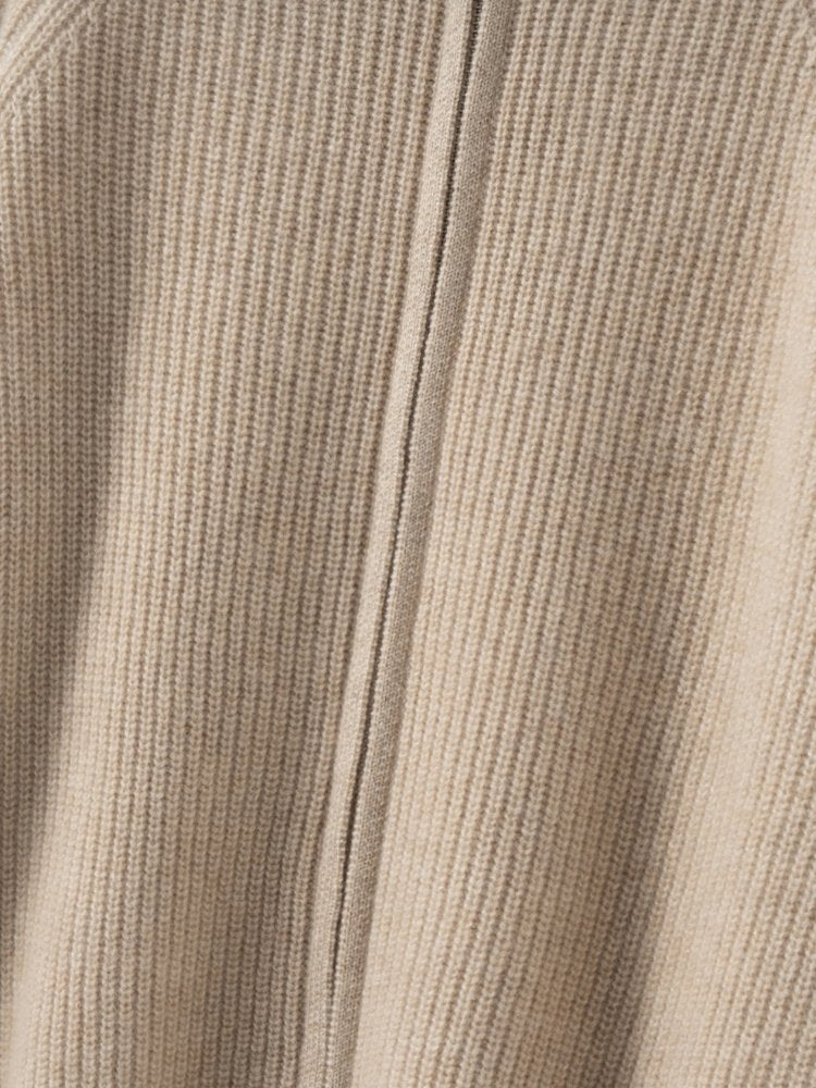 Lirendria - Ribbed Cashmere Cardigan | The Cashmere Studio