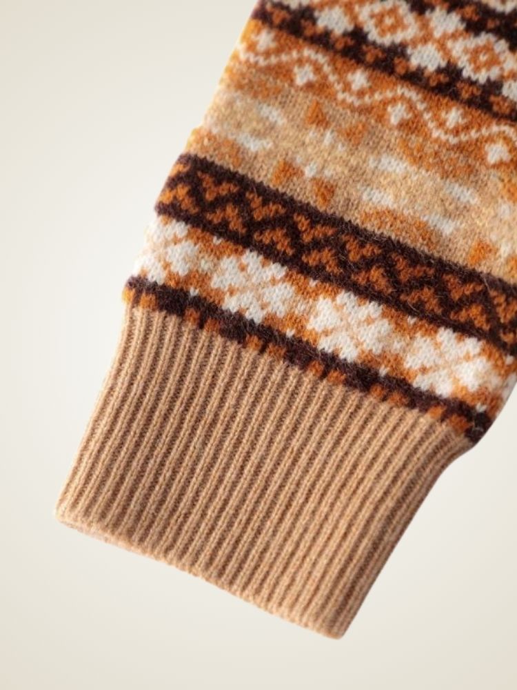 Arlo - Fair Isle Cashmere Sweater | The Cashmere Studio