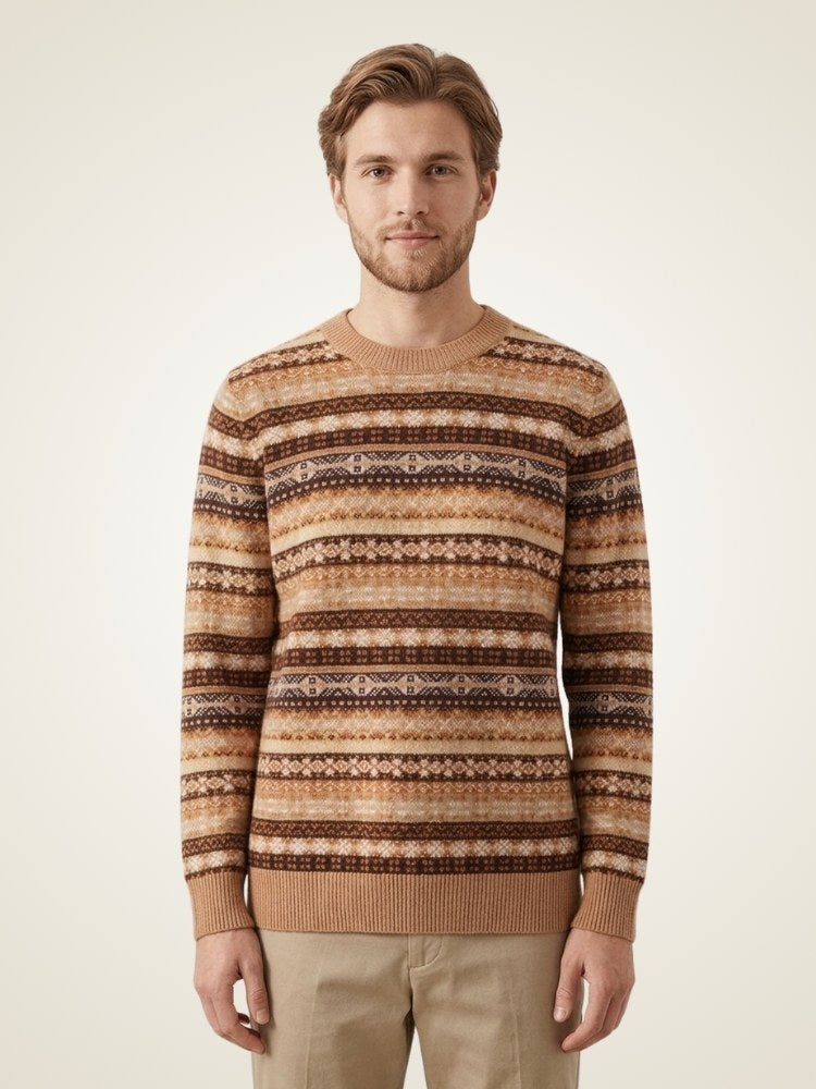 Arlo - Fair Isle Cashmere Sweater | The Cashmere Studio