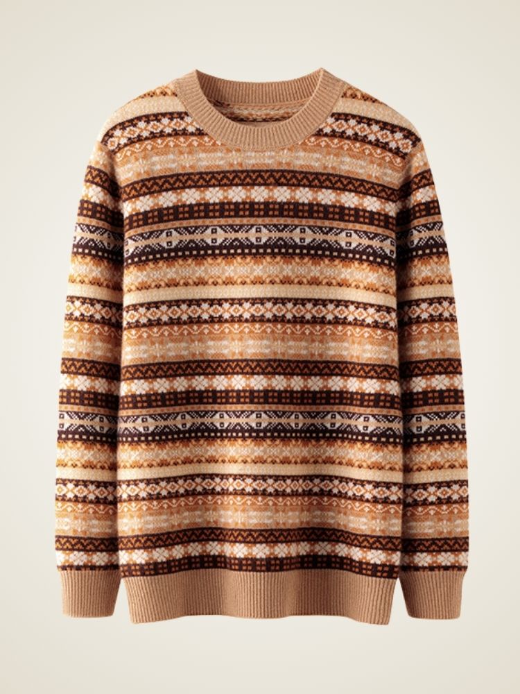 Arlo - Fair Isle Cashmere Sweater | The Cashmere Studio