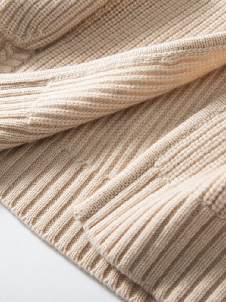 Elda - Beige Belted Cashmere Cardigan | The Cashmere Studio