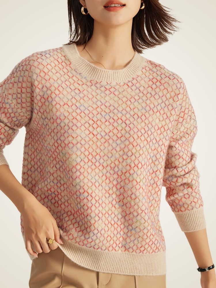Geneira - Multicolor Cashmere Sweater | The Cashmere Studio
