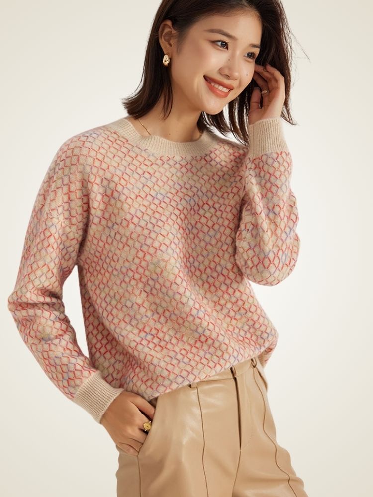 Geneira - Multicolor Cashmere Sweater | The Cashmere Studio