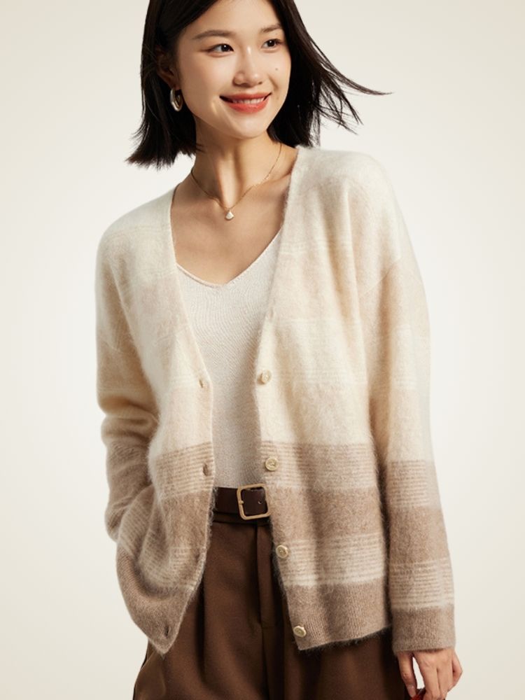 Lorelai - Ombre Cashmere Cardigan