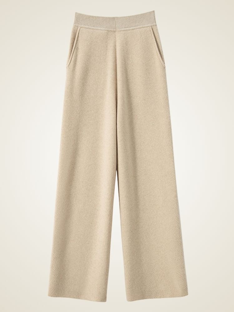 Arley - Wide-Leg Cashmere Pants