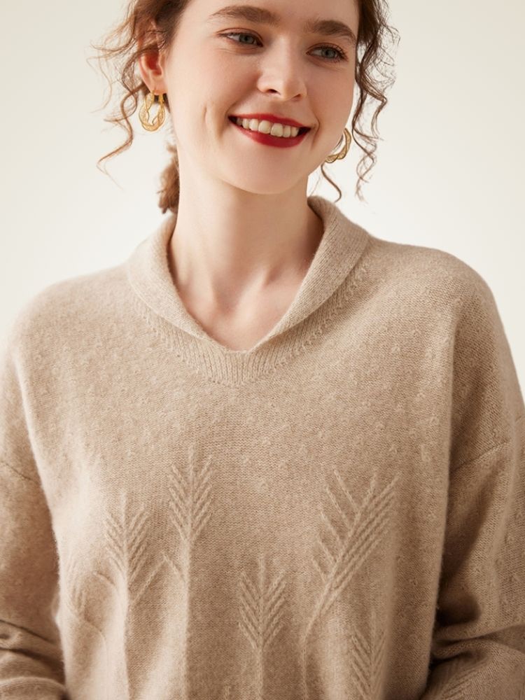 Elisandra - V-Neck Cashmere Sweater