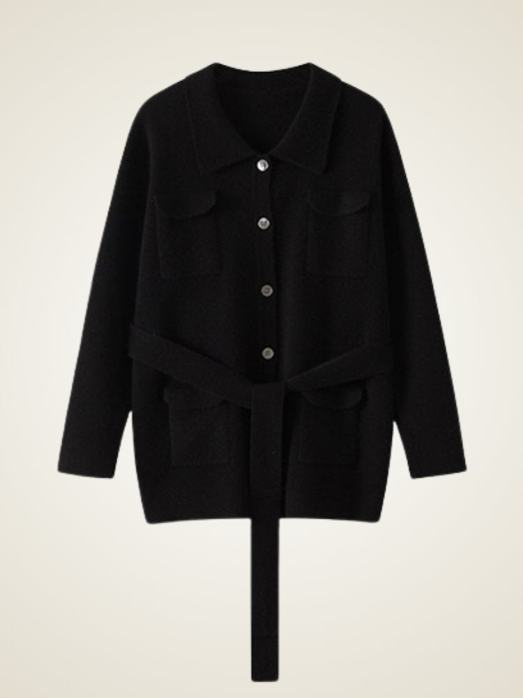 Leandria - Belted Cashmere Cardigan | The Cashmere Studio