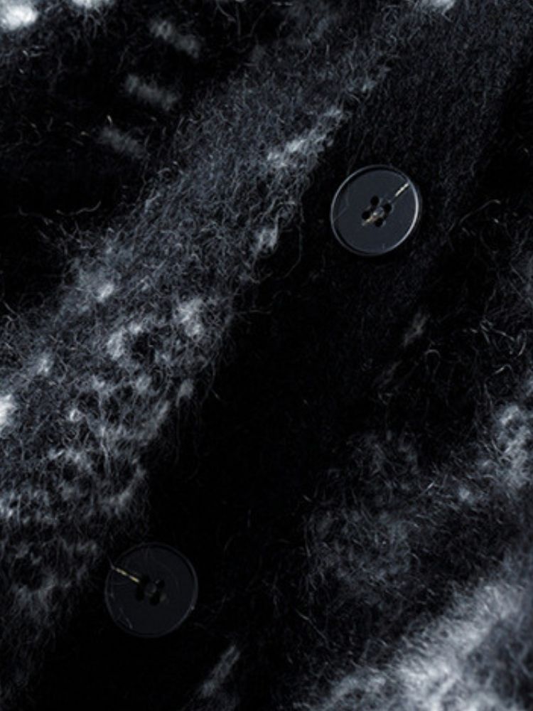 Zellis - Black Buttoned Cashmere Cardigan | The Cashmere Studio