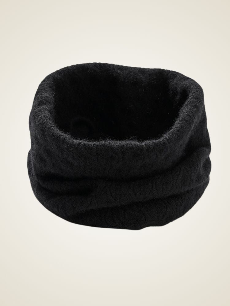 Odina - Black Cashmere Neck Warmer | The Cashmere Studio