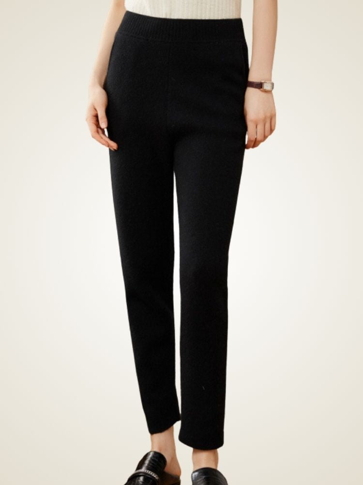Zella - Black Cashmere Jogger Pants | The Cashmere Studio