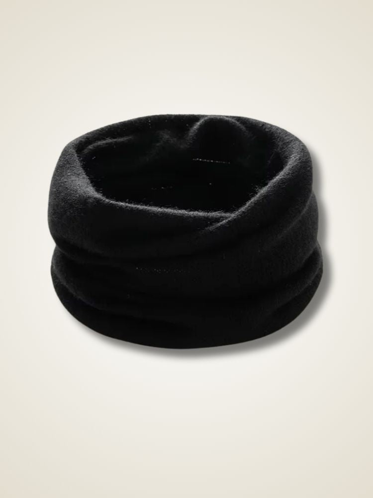 Imani - Black Cashmere Tube Scarf | The Cashmere Studio