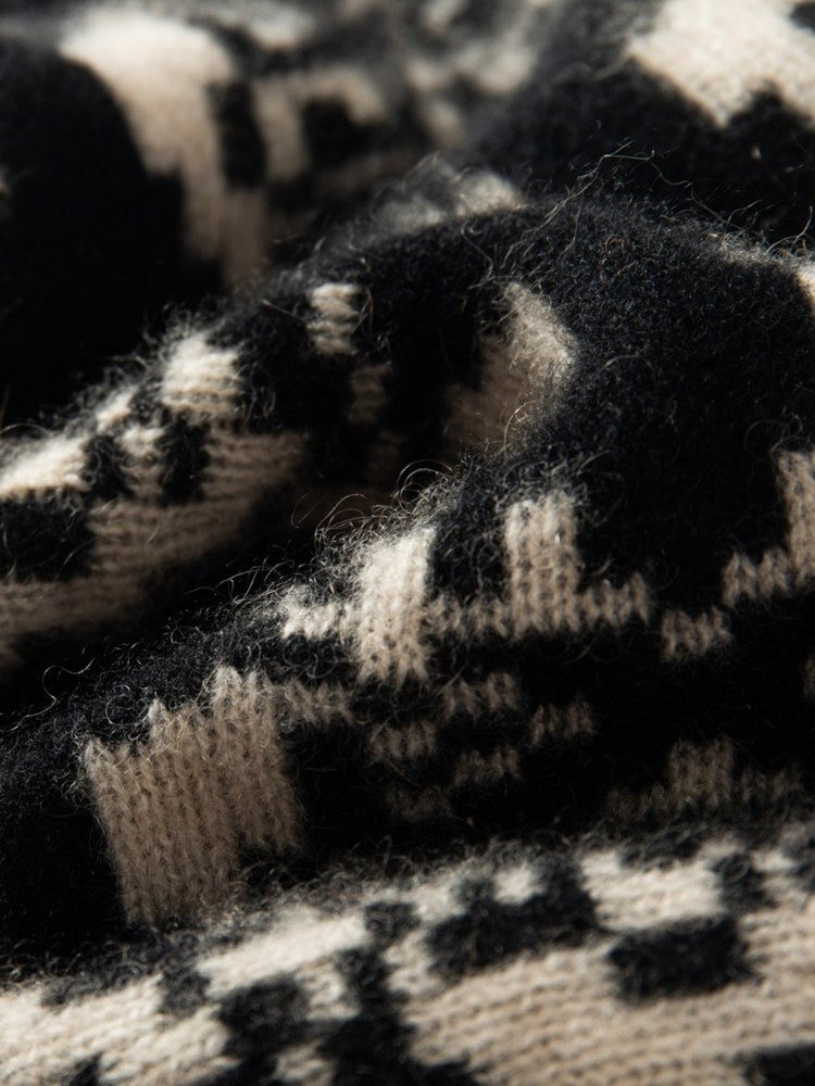 Briala - Jacquard Cashmere Snood | The Cashmere Studio