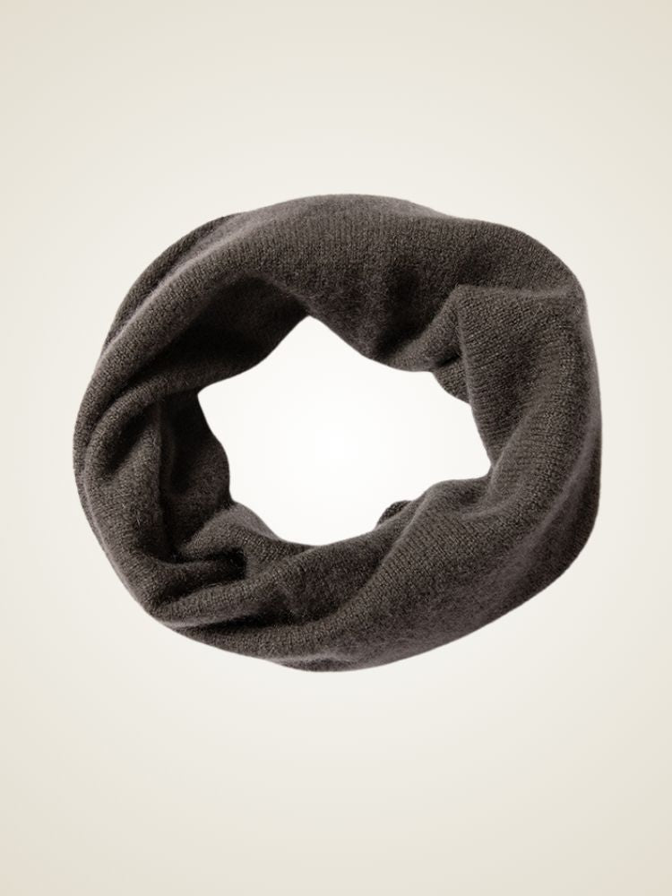 Tahlia - Brown Classic Cashmere Neck Warmer | The Cashmere Studio