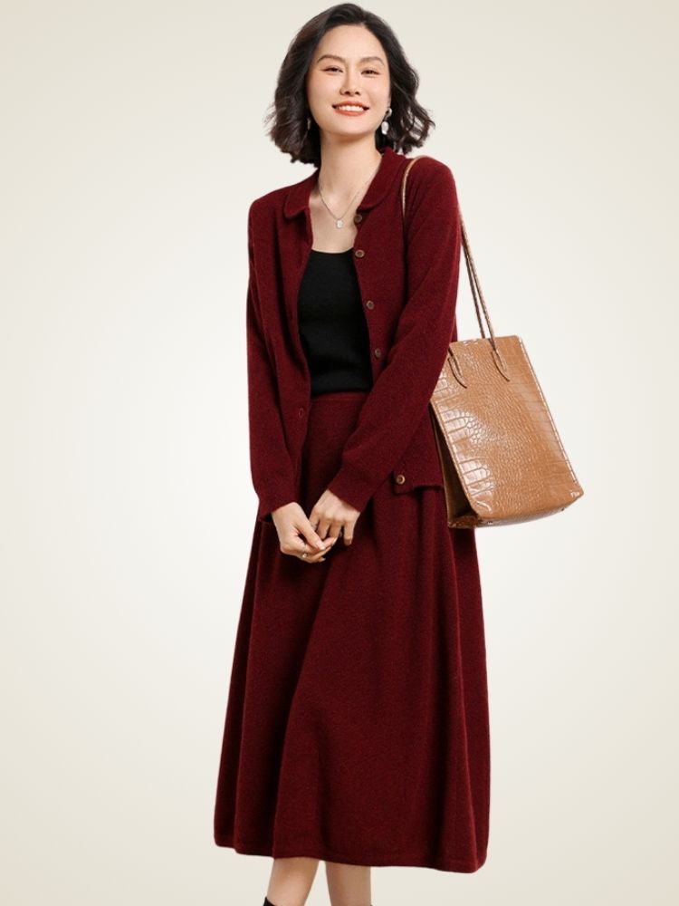 Tana - Balloon Cashmere Skirt