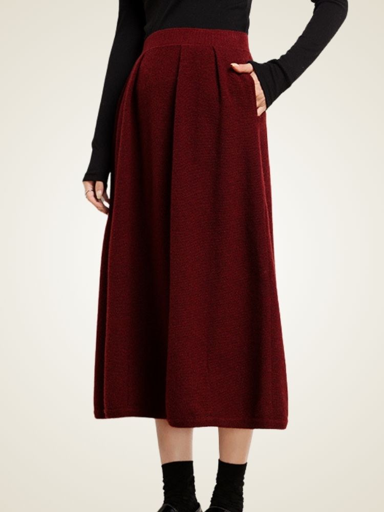 Tana - Balloon Cashmere Skirt