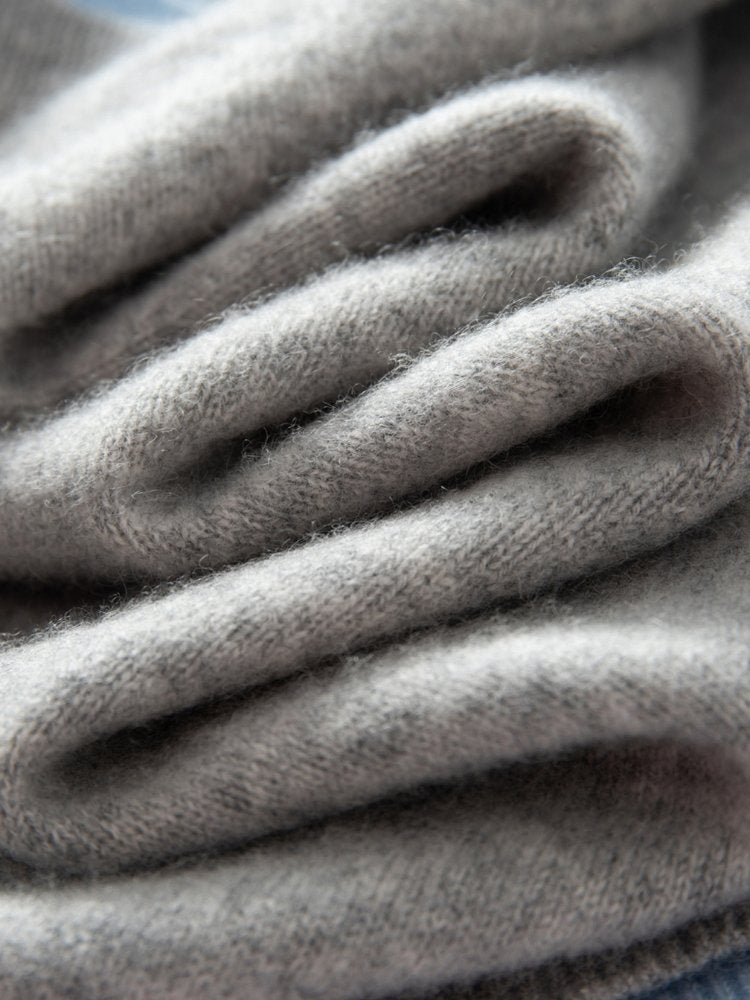 Lorielis - Two-Tone Cashmere Cardigan | The Cashmere Studio
