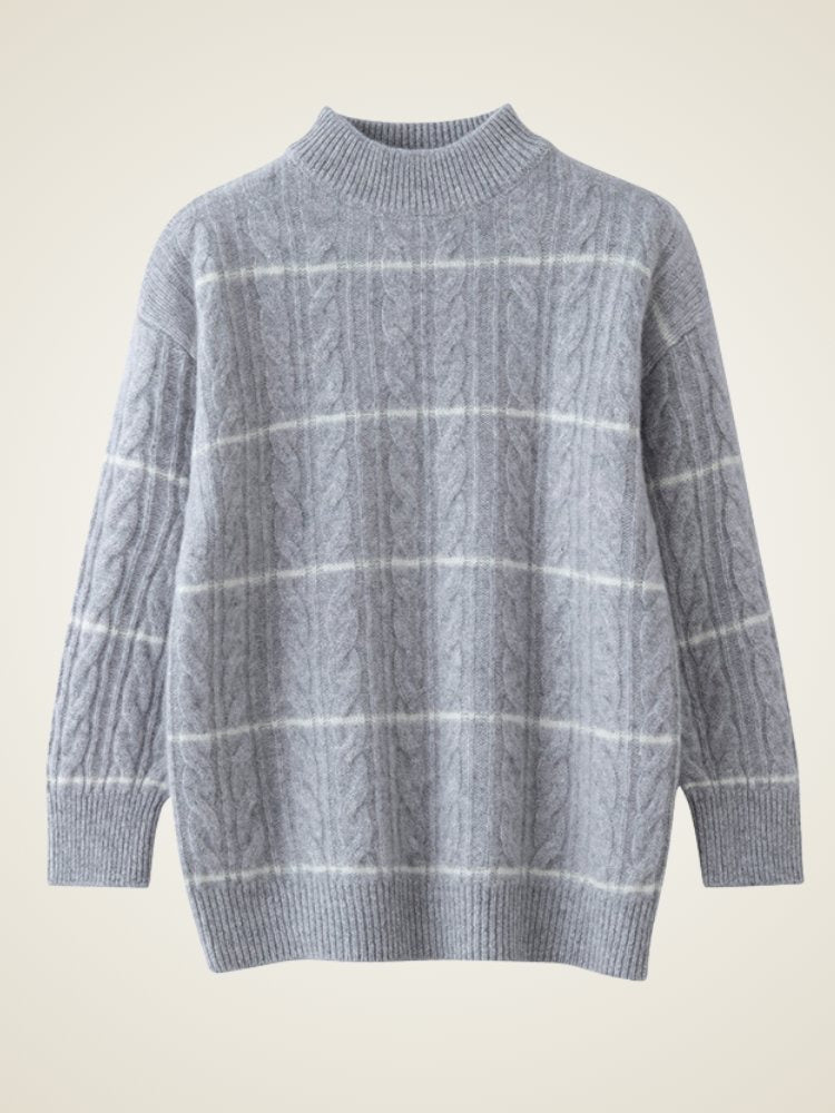 Olevia - Cable-Knit Cashmere Sweater | The Cashmere Studio