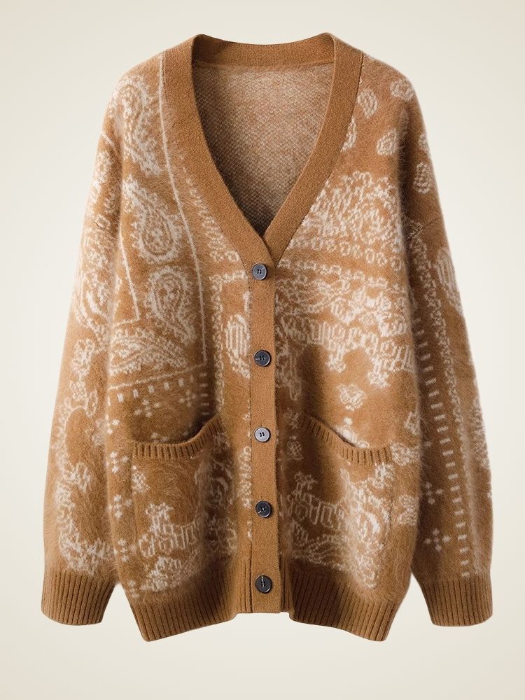 Zellis - Came lButtoned Cashmere Cardigan | The Cashmere Studio