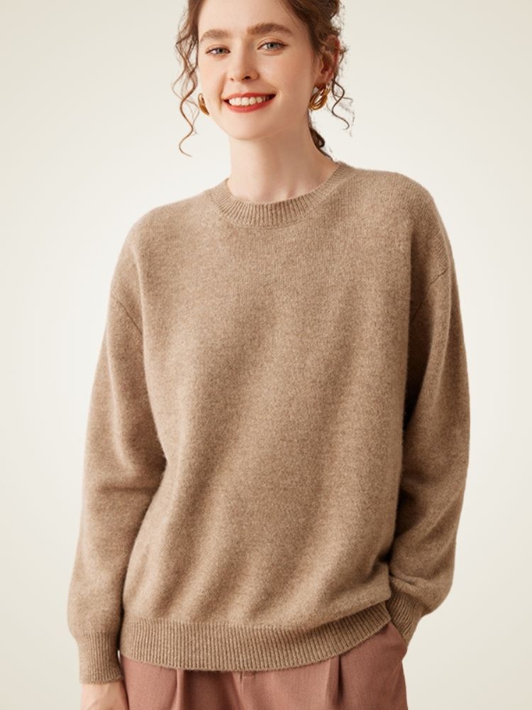 Janeris Crewneck Cashmere Sweater The Cashmere Studio