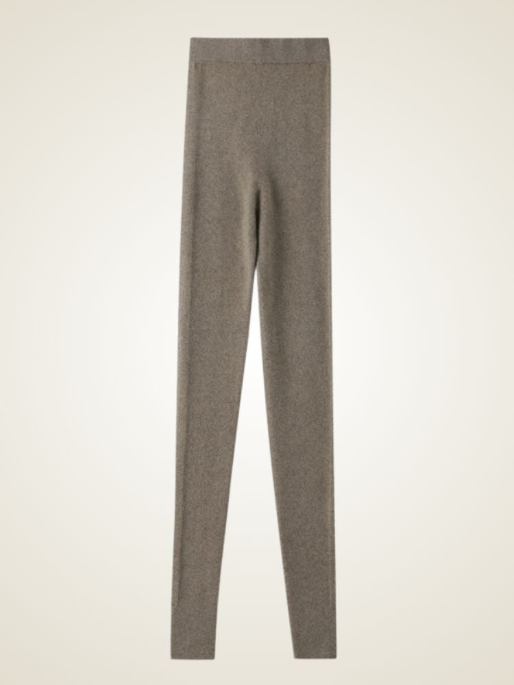 Avalyn - Camel Ultra-soft Cashmere Leggings | The Cashmere Studio