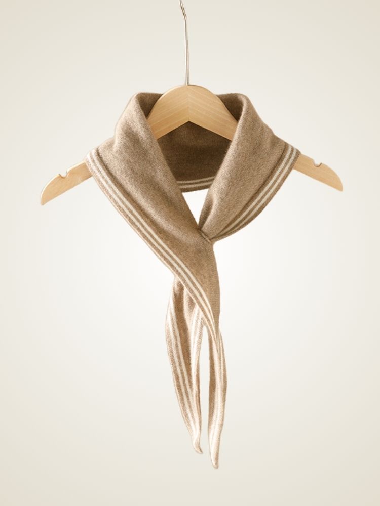 Nayana - Camel Mini Cashmere Scarf | The Cashmere Studio
