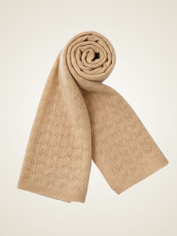 Wenna - Camel Ultra-Soft Cashmere Scarf | The Cashmere Studio