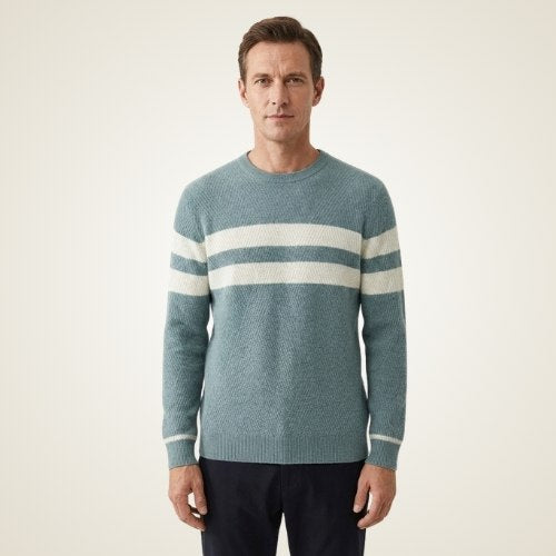 Lane - Striped Cashmere Sweater | The Cashmere Studio