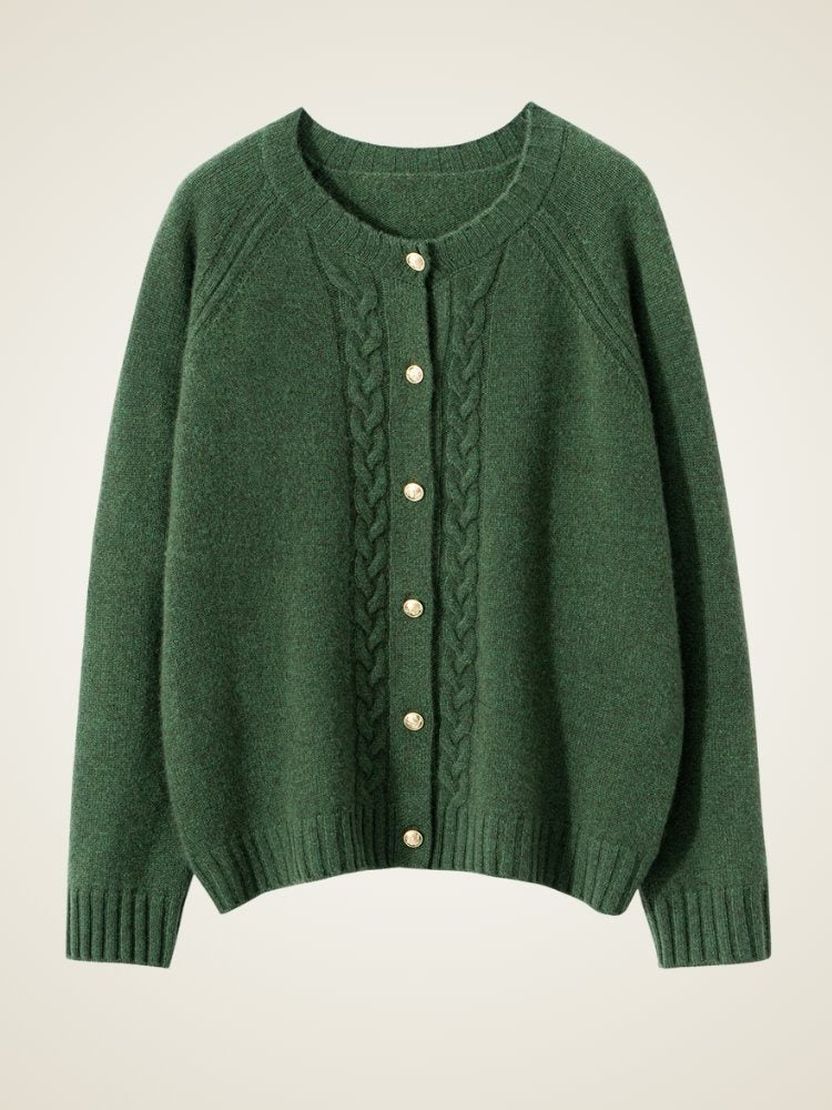Driselle - Cable-Knit Cashmere Cardigan | The Cashmere Studio