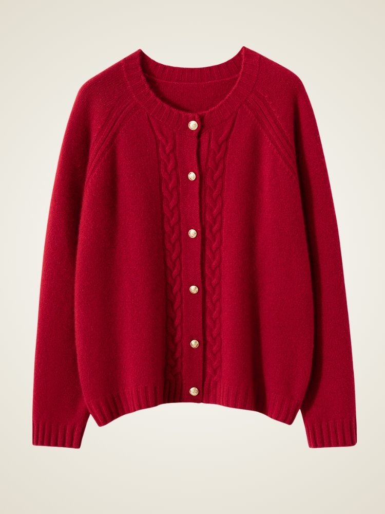 Driselle - Cable-Knit Cashmere Cardigan | The Cashmere Studio