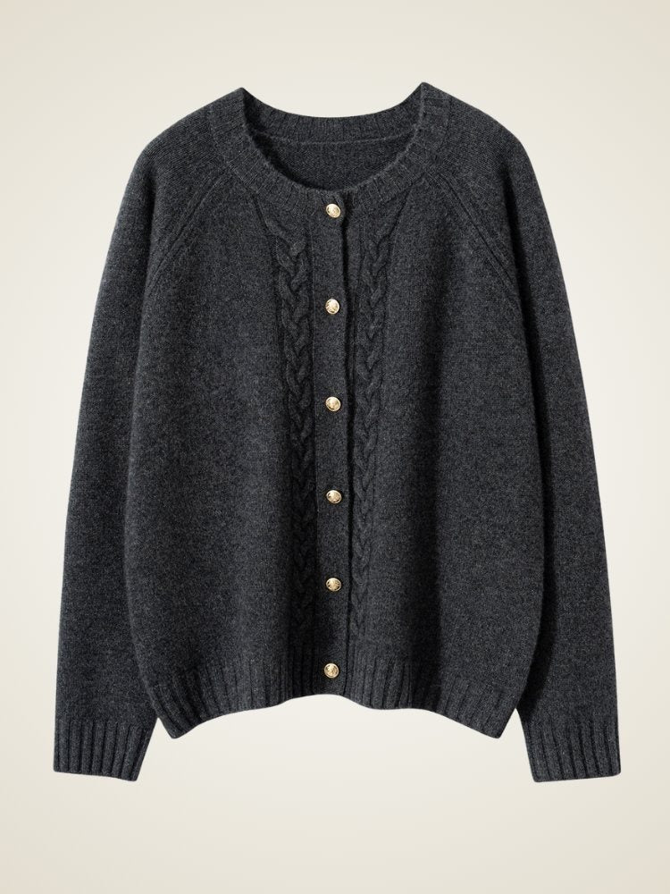 Driselle - Cable-Knit Cashmere Cardigan | The Cashmere Studio