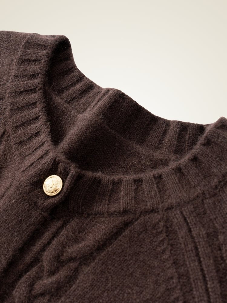Driselle - Cable-Knit Cashmere Cardigan | The Cashmere Studio