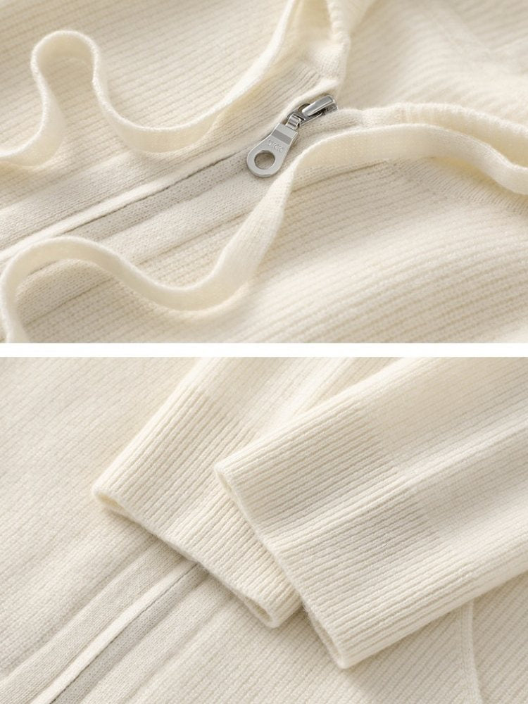 Naralith - Cashmere Full Zip Hoodie | The Cashmere Studio