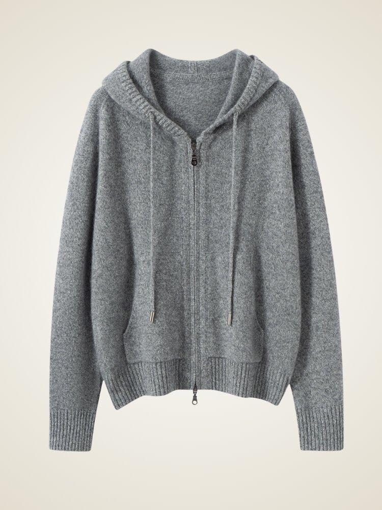 Andelis - Zip-Up Cashmere Hoodie | The Cashmere Studio