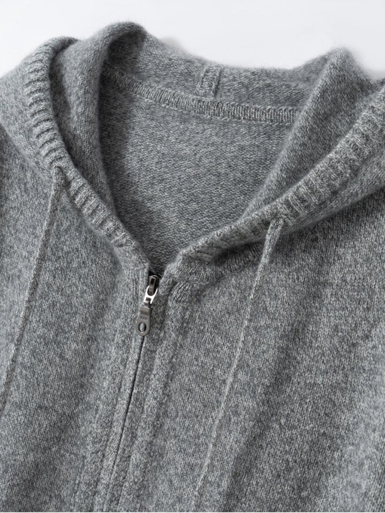 Andelis - Zip-Up Cashmere Hoodie | The Cashmere Studio
