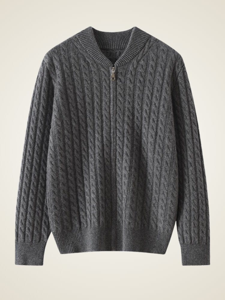 Kaelira - Zip Cashmere Cardigan | The Cashmere Studio