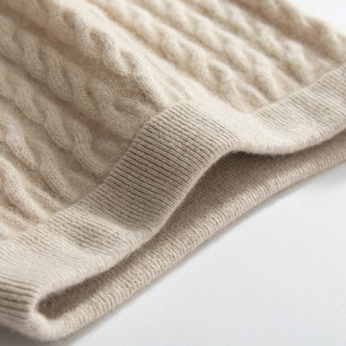 Velindra - Cable-Knit Cashmere Skirt | The Cashmere Studio