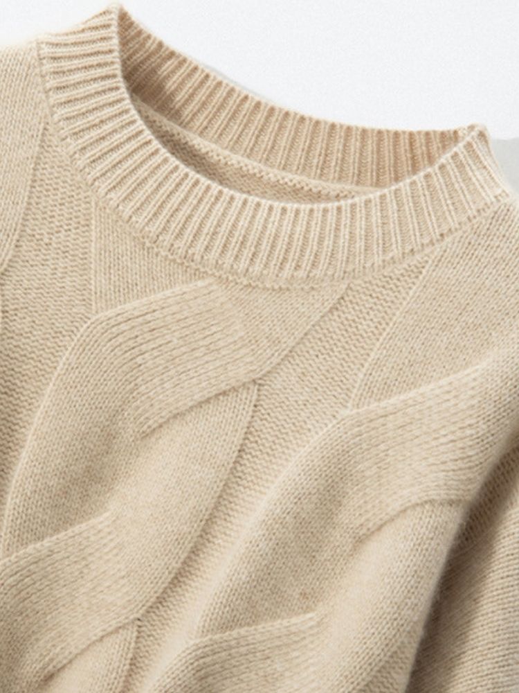 Eralith - Cable Knit Cashmere Sweater | The Cashmere Studio